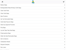 Tablet Screenshot of cellobags.com